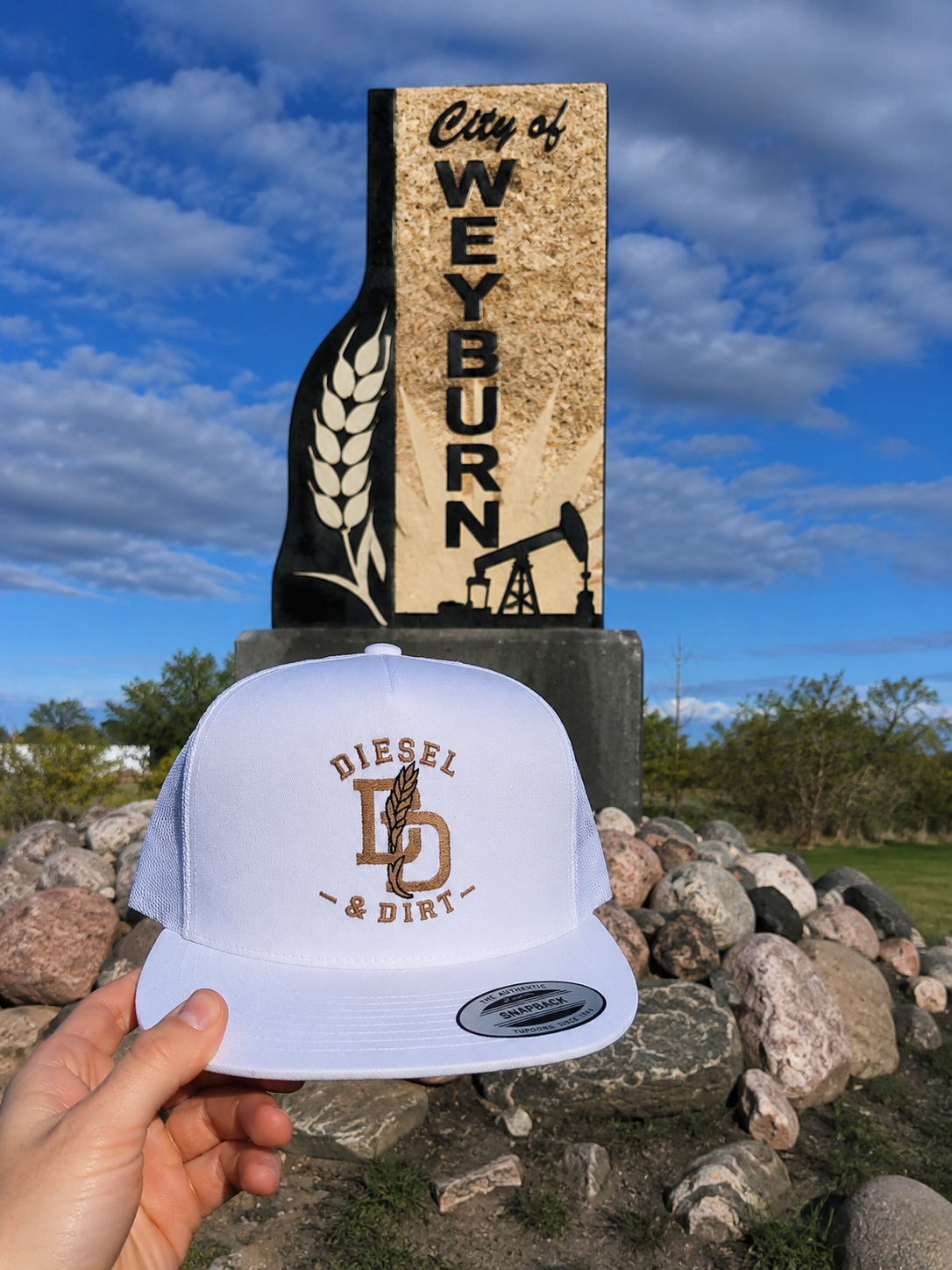 Diesel & Dirt Flat Bill Trucker Cap