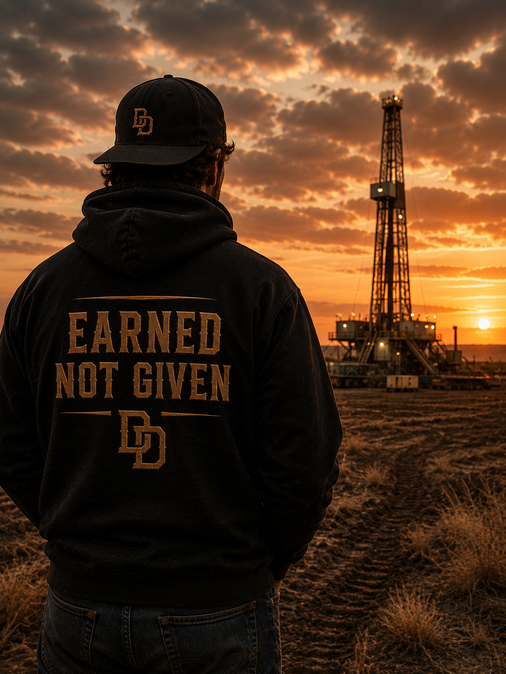Earned Not Given Unisex Hoodie With Front Pouch Pocket 100 Percent Cotton